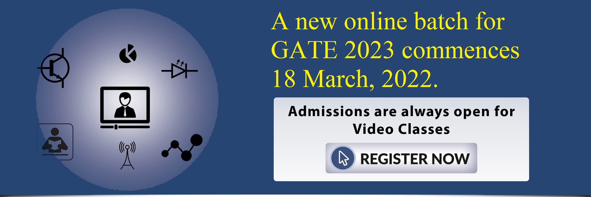 Admissions open for Online GATE-2023