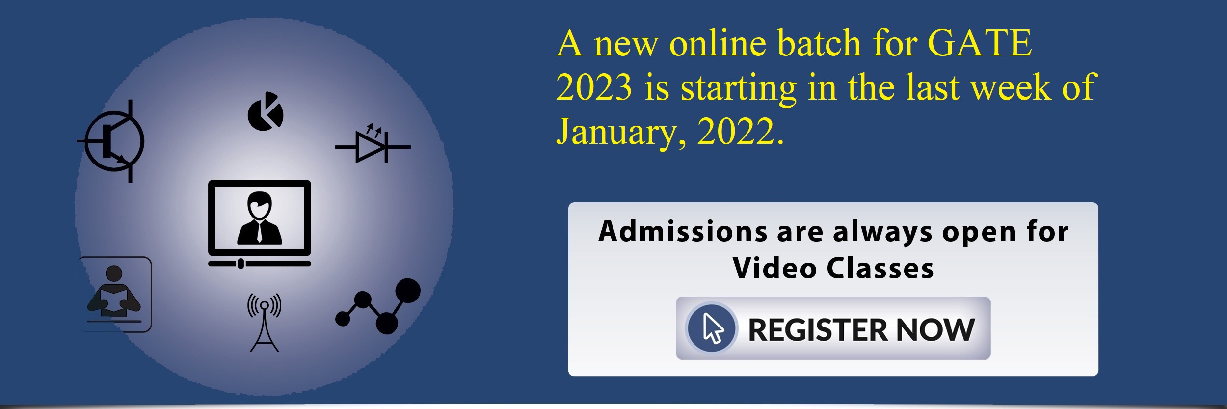 Admissions open for Online GATE-2023